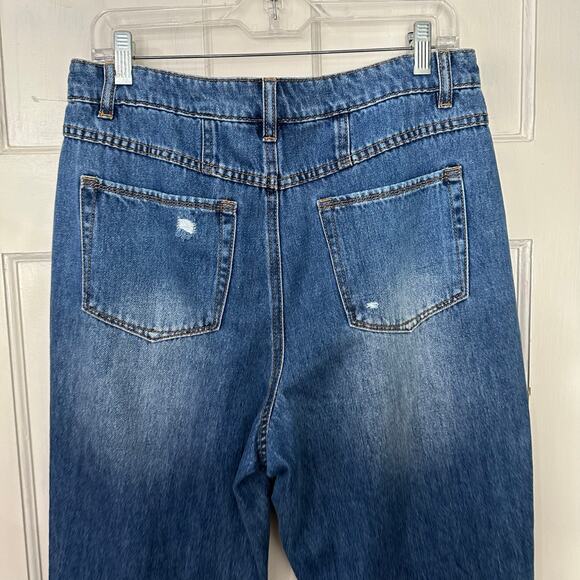 Tribal‎ Jeans Distressed Straight Women’s Size 8 Blue Denim High Rise Cotton - Picture 6 of 8